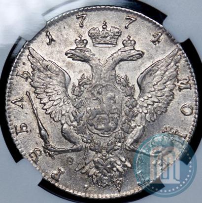 Picture 1 rouble 1774 year СПБ-ФЛ 