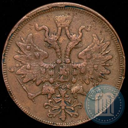 Picture 5 kopecks 1860 year ЕМ 