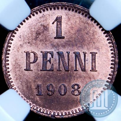 Picture 1 penni 1908 year  