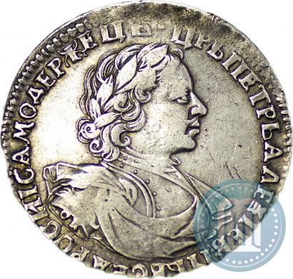 Фото 1 рубль 1719 года OK "Портрет в латах"