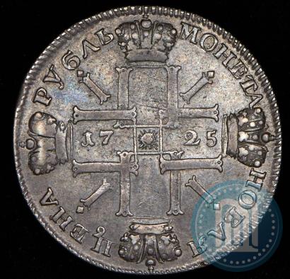 Фото 1 рубль 1725 года СПБ "Солнечный в латах"