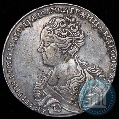 Picture 1 rouble 1726 year  "Moscow type, portrait turned to the left"
