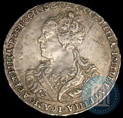 Picture Poltina 1726 year  "Moscow type, portrait turned to the left"
