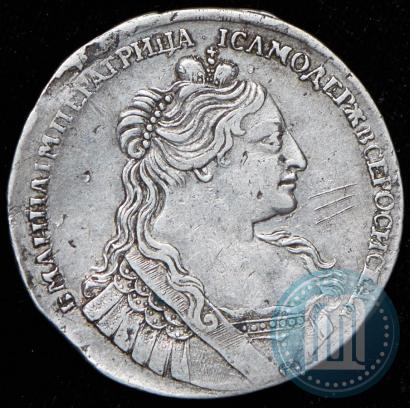 Фото 1 рубль 1734 года  "Тип 1735 года"