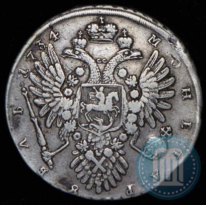 Фото 1 рубль 1734 года  "Тип 1735 года"