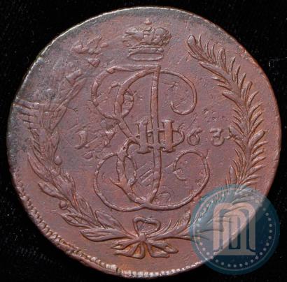 Фото 5 копеек 1763 года ММ 