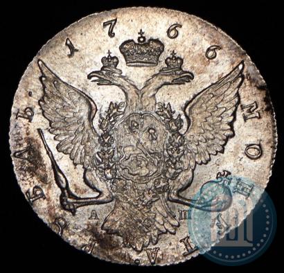 Picture 1 rouble 1766 year СПБ-АШ-Т.I. 