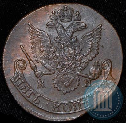 Фото 5 копеек 1784 года КМ 