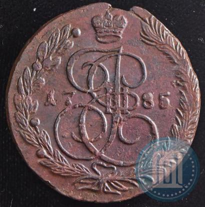 Picture 5 kopecks 1785 year ЕМ 