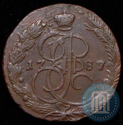 Фото 5 копеек 1787 года ЕМ 