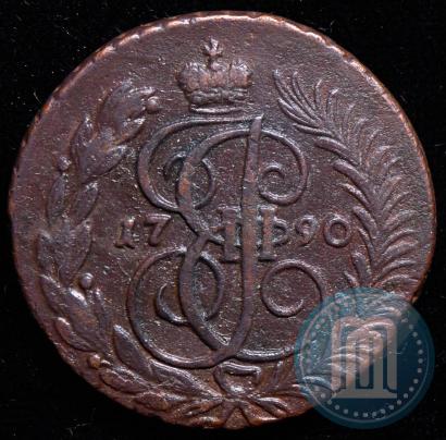 Фото 2 копейки 1790 года АМ 