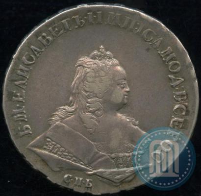 Picture 1 rouble 1744 year СПБ 
