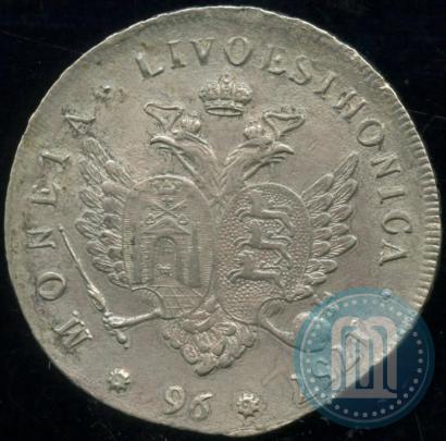 Picture 96 kopecks 1757 year  "For Livonia"