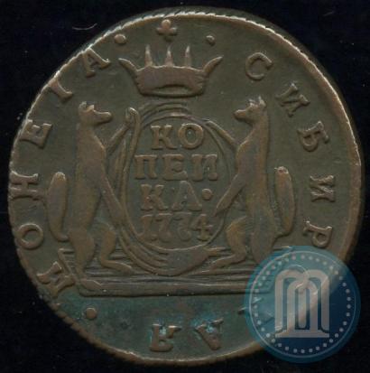 Фото 1 копейка 1774 года КМ 