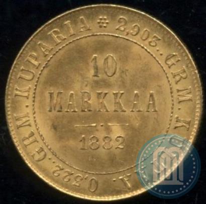 Picture 10 markkaa 1882 year S 