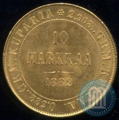 Picture 10 markkaa 1882 year S 