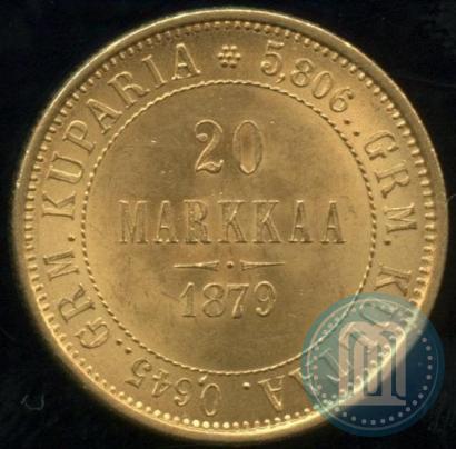 Picture 20 markkaa 1879 year S 