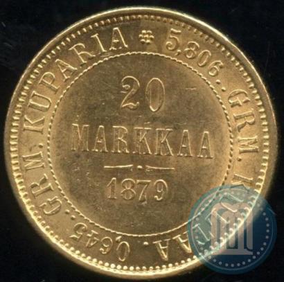 Picture 20 markkaa 1879 year S 