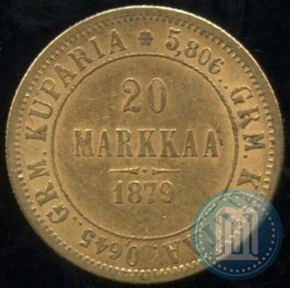 Picture 20 markkaa 1879 year S 
