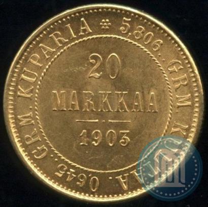 Picture 20 markkaa 1903 year L 