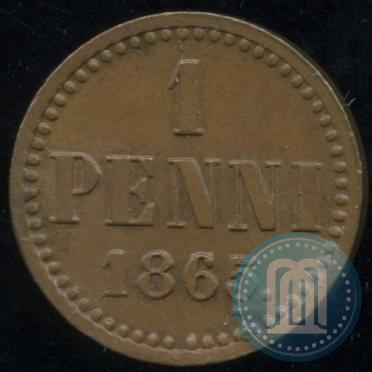 Picture 1 penni 1865 year  