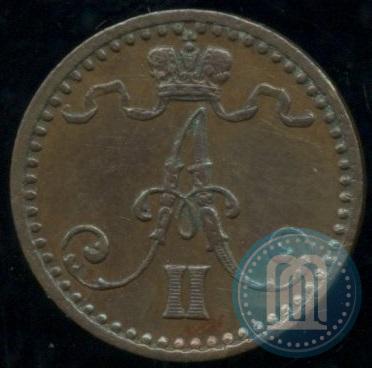 Фото 1 пенни 1870 года  