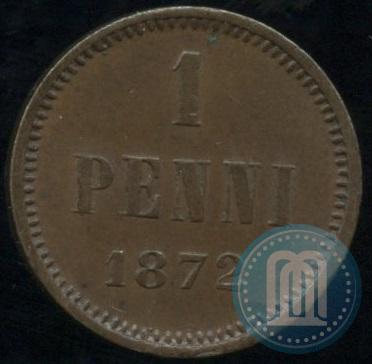 Picture 1 penni 1872 year  