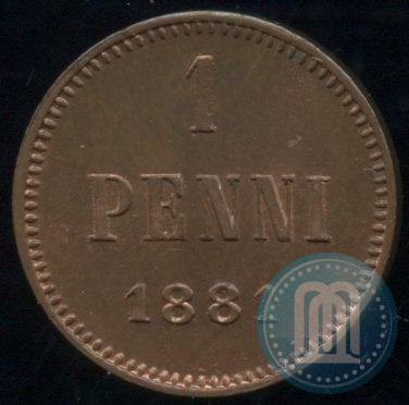 Picture 1 penni 1881 year  