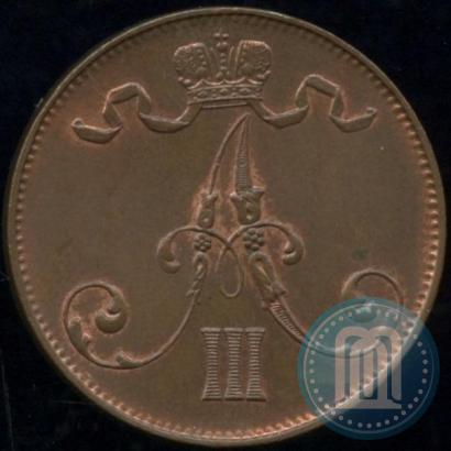 Picture 5 pennia 1888 year  