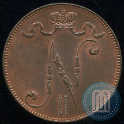 Picture 5 pennia 1897 year  