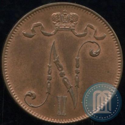 Picture 5 pennia 1906 year  