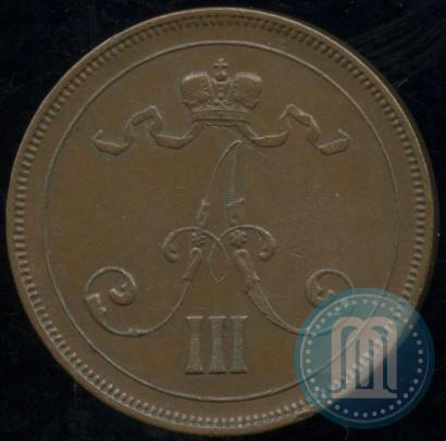 Фото 10 пенни 1889 года  