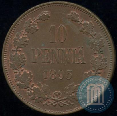 Picture 10 pennia 1895 year  