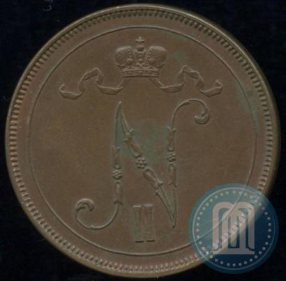 Picture 10 pennia 1895 year  
