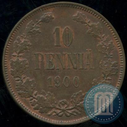 Фото 10 пенни 1900 года  