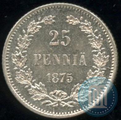 Picture 25 pennia 1875 year S 