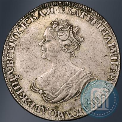 Фото 1 рубль 1725 года  "Траурный"