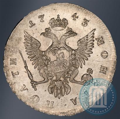Фото Полтина 1743 года ММД 