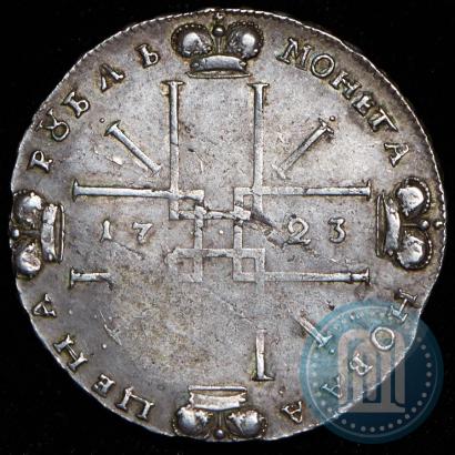 Фото 1 рубль 1723 года  "Портрет в горностаевой мантии"