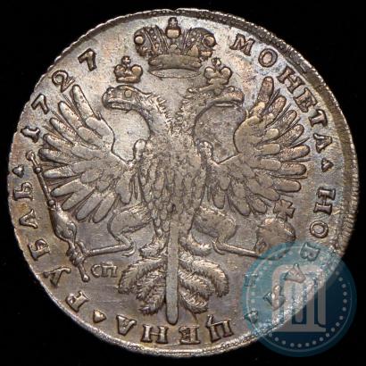 Picture 1 rouble 1727 year СПБ "Petersburg type, portrait turned to the right"