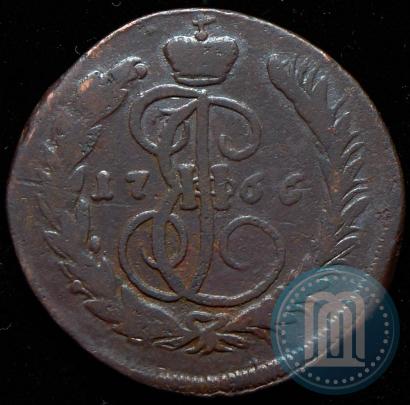 Picture 1 kopeck 1766 year ММ 