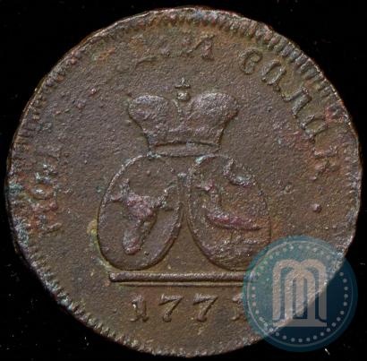 Picture Para - 3 dengas 1771 year  "Coat of arms on the obverse"