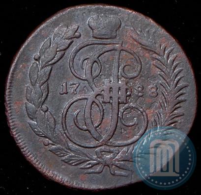 Фото 2 копейки 1788 года ММ 