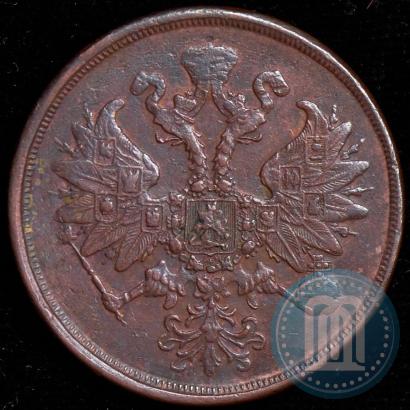 Picture 2 kopecks 1862 year ЕМ 