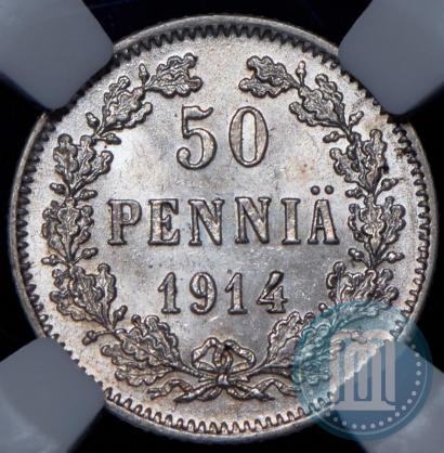 Фото 50 пенни 1914 года S 