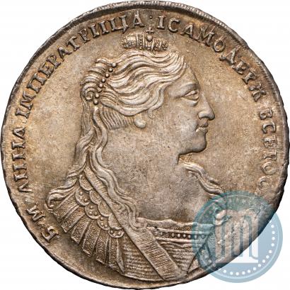Фото 1 рубль 1734 года  "Тип 1735 года"