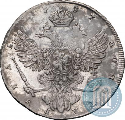 Picture 1 rouble 1737 year  "Moscow type"