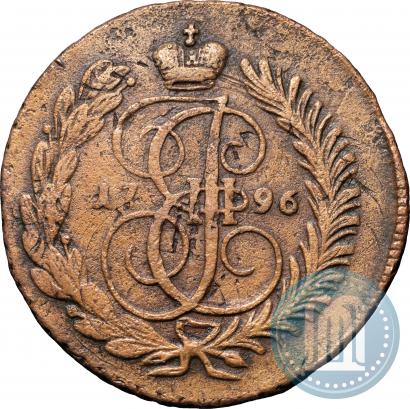 Фото 2 копейки 1796 года АМ 