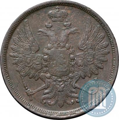 Picture 2 kopecks 1858 year ЕМ 