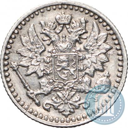 Фото 25 пенни 1869 года S 
